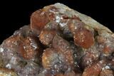 Natural, Red Quartz Crystal Cluster - Morocco #131354-1